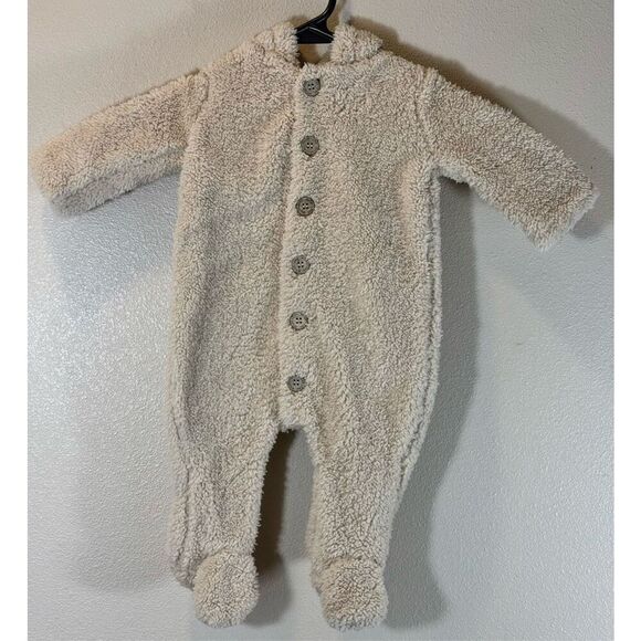 Rylee + Cru Outerwear Collection Infant Baby Teddy Footed One Piece 0-3 Months - Picture 1 of 10